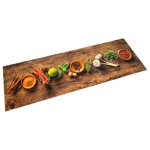 Tapis de cuisine - vidaxl - 60x300 cm - lavable - velours - motif �pices
