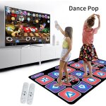 Tapis de danse double avec manette sans fil 65 jeux et 100 chansons tv et ordinateur fitness antid�rapant ...