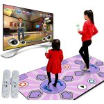 Tapis danse enfant double �lectronique 119 jeux av pc tv pvc antid�rapant 100 musiques 11mm avec 2 manettes ...