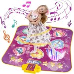 Tapis de danse pour enfants - tapis de jeu de musique avec 9 boutons lumineuxcadeaux danniversaire pour ...