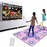 Tapis de danse interactif 165x93cm 2 joueurs tv / pc 100 musiques 65 jeux 11mm �pais antid�rapant manettes ...