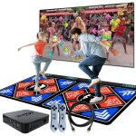 Tapis de danse interactif double sans fil tv pc jeu ducatif familial tapis de danse pour enfants 2 manettes ...