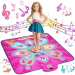 Tapis de danse musical pour enfants de 3  14 ans - rose - impermable et antidrapant