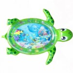 Tapis deau matelas sol gonflable tapis d?veil jouet bb ducatif en forme tortue vert 102 * 84cm