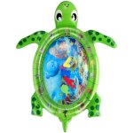 Tapis deau de temps de ventre pour bb - forme de tortue de mer - vert - pvc de qualit sans bpa