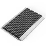 Tapis dentre aluminium avec brosses gris tapis de salet 40 x 60 cm paillasson extrieur gratte - pieds ...