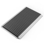 Tapis dentre aluminium avec brosses gris tapis de salet 50 x 80 cm paillasson extrieur gratte - pieds ...