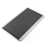 Tapis dentre aluminium avec brosses gris tapis de salet 55 x 90 cm paillasson extrieur gratte - pieds ...