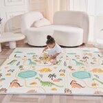 Tapis d�veil pliable en mousse r�versible et imperm�able 180x120x1 - dino superbe bebe