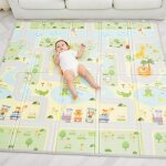 Tapis d�veil pliable r�versible et imperm�able - 180x150x1cm tapis de jeu enfant en mousse - road superbe ...