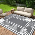 Tapis dext�rieur r�sistant aux intemp�ries - en plastique - tapis dext�rieur r�versible - pour balcon ...