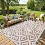 Tapis dext�rieur r�sistant aux intemp�ries - en plastique - tapis dext�rieur r�versible - pour balcon ...