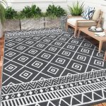 Tapis dext�rieur r�sistant aux intemp�ries - en plastique - tapis dext�rieur r�versible - pour balcon ...