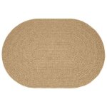 Tapis dext�rieur moderne - vidaxl - zizur - marron - 230x160 cm - ovale - polypropyl�ne - r�sistant aux ...