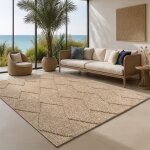 Tapis dextrieur - the carpet - cairo - rsistant uv - 200x280 cm - style jute