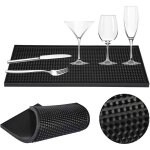 Tapis �gouttoir � vaisselle - pzcc - 30 cm - noir - pliable - contemporain