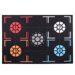 Tapis dentranement de basket - ball de 2 mm en caoutchouc noir silencieux pour la maison et les enfants ...