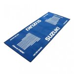 Tapis environnemental - biketek - garage mat - bleu blanc - moto suzuki - neuf
