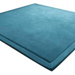 Tapis pais en velours corail pour enfants tapis dveil doux tatami antidrapant grand tapis de jeu (bleu ...