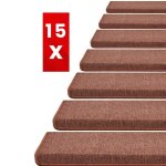 Tapis escalier - 15 pièces terra 235 x 65 cm rectangulaire Tapis escalier - 15 pièces terra 235 x 65 cm rectangulaire