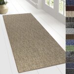 Tapis pour espaces de vie alto boucl� plat beige 80 x 150