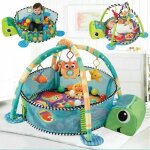 Tapis dveil bb volutif disney princesses - tortue - avec piscine  balles et 5 jouets dactivit