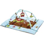 Tapis d�veil chouette - ludi - d�s la naissance - 3 hochets amovibles - gar�on & fille - 107 x 87 cm