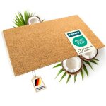 Tapis extérieur paillasson en noix de coco fibres de coco antidérapantes naturel 17 mm 40 x 60 cm Tapis extérieur paillasson en noix de coco fibres de coco antidérapantes naturel 17 mm 40 x 60 cm