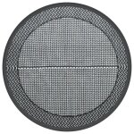 Tapis dext�rieur - vidaxl - rond - 200 cm - gris - synth�tique