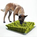 Tapis de fouille pour chien dog snuffle mat tapis de formation de jouet de puzzle pour animaux de compagnie ...