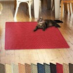 Tapis griffoir tapis à chat en sisal 60 x 80 cm rouge Tapis griffoir tapis à chat en sisal 60 x 80 cm rouge