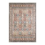 Tapis intrieur motif oriental / persan rouge. marron et bleu 160 x 230 cm - tomo