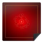 Tapis de jeu de carte - tapis de cartes - xl rouge - 92 cm x 92 cm - antidérapant - intérieur Tapis de jeu de carte - tapis de cartes - xl rouge - 92 cm x 92 cm - antidérapant - intérieur