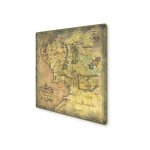 Tapis de jeu neoprene lotr - 60 * 60 cm - plan de la terre du milieu