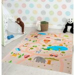 Tapis de jeu - the carpet - happy life - enfants - beige - 80 x 150 cm