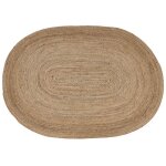 Tapis en jute beige 160 x 230 cm demirci