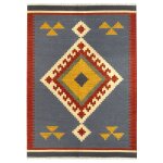 Tapis - kilim lori oriental - 100% laine - 230 x 160 cm - motifs g�om�triques
