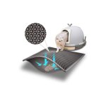 Tapis litire pour chat 61x38 cm impermable non toxique design en nid dabeille yyv