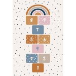 Tapis - marelle - blanc - 120x160 cm - antidérapant - lavable en machine - doux au toucher Tapis - marelle - blanc - 120x160 cm - antidérapant - lavable en machine - doux au toucher