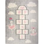 Tapis pour chambre denfant - marelle - princesse - antidérapant - lavable en machine - 80x150 cm Tapis pour chambre denfant - marelle - princesse - antidérapant - lavable en machine - 80x150 cm