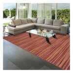 Tapis chambre 60x110 fait à la main en laine rouge rectangle motif géométrique Tapis chambre 60x110 fait à la main en laine rouge rectangle motif géométrique