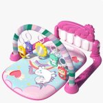 Tapis musical dveil pour bb - luxs - avec arches de jeu - effets sonores - licorne - rouge multicolore ...