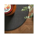 Tapis ovale naturel - sisal yucatan - gris fonc� - 120 x 170 cm