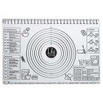 Tapis de p�tisserie gradu� anti adh�sif 40x60cm gris