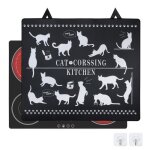 Tapis pour plaques à induction 62x53cm couvre protection anti - éclaboussures avec 2 crochets couvercle ... Tapis pour plaques à induction 62x53cm couvre protection anti - éclaboussures avec 2 crochets couvercle ...