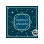 Tapis de poker carr df sports b194 - bleu nuit - pour enfants et adultes - antidrapant et facile  ...