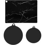 Tapis protection plaque induction lot 3 18 / 22 / 35x25cm protge cuisson surface