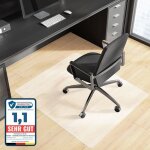 Tapis de protection r�volution pour sol de chaise de bureau pour parquet et sol stratifi� blanc laiteux ...
