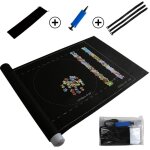 Tapis de puzzle portable en feutre pour puzzle jusqu 1 500 pices sac de rangement de voyage