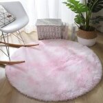 Tapis rond salon shaggy descente de lit chambre grande taille tapis moelleux carpette rose aØ 140 cm ... Tapis rond salon shaggy descente de lit chambre grande taille tapis moelleux carpette rose aØ 140 cm ...